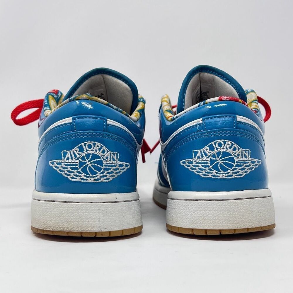 Nike Air Jordan 1 Low - Blue/White - Size 9.5 Excellent Preowned Condition - Picture 6 of 14